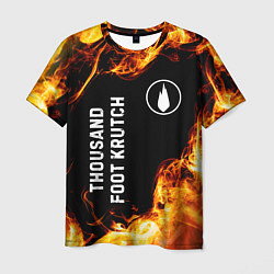 Мужская футболка Thousand Foot Krutch и пылающий огонь