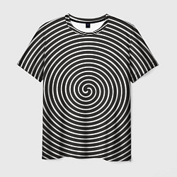 Мужская футболка Оптическая спираль