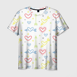 Мужская футболка Color hearts