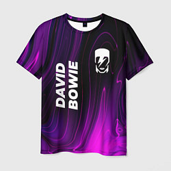 Мужская футболка David Bowie violet plasma