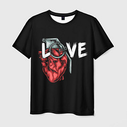 Мужская футболка Heart grenade