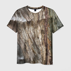 Мужская футболка Текстура коры дерева платана