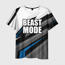 Мужская футболка Beast mode - blue sport