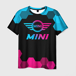 Мужская футболка Mini - neon gradient