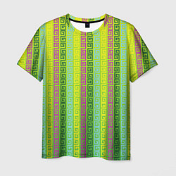 Мужская футболка Abstraction green
