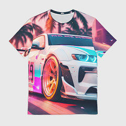 Мужская футболка Гонки на закате