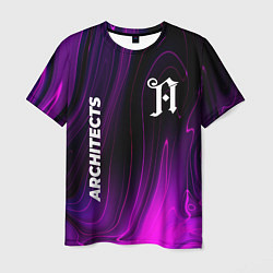 Мужская футболка Architects violet plasma