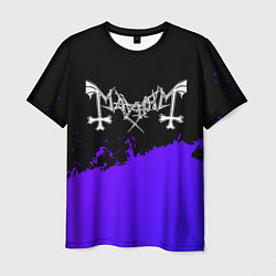 Мужская футболка Mayhem purple grunge