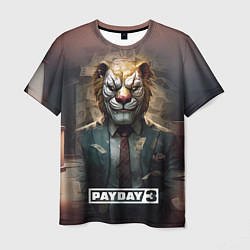 Футболка мужская Payday 3 lion, цвет: 3D-принт