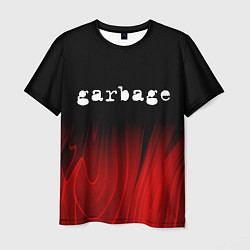 Мужская футболка Garbage red plasma