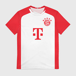 Футболка мужская ФК Бавария Мюнхен форма 2324 домашняя, цвет: 3D-принт