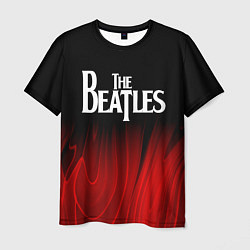 Футболка мужская The Beatles red plasma, цвет: 3D-принт