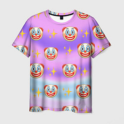 Мужская футболка Узор с Клоунами
