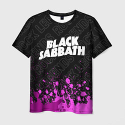 Мужская футболка Black Sabbath rock legends: символ сверху