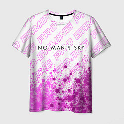 Футболка мужская No Mans Sky pro gaming: символ сверху, цвет: 3D-принт