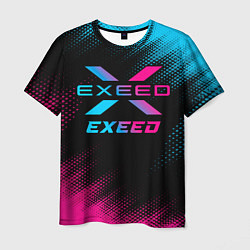Футболка мужская Exeed - neon gradient, цвет: 3D-принт