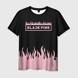 Мужская футболка Blackpink - flames