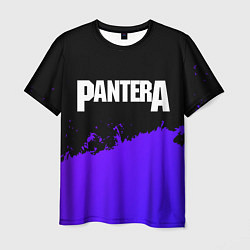 Мужская футболка Pantera purple grunge