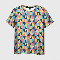 Мужская футболка Треугольная мозаика