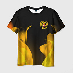 Мужская футболка Russian style fire
