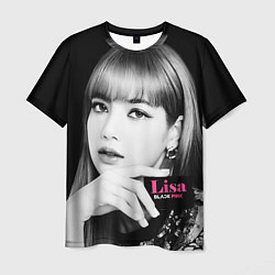 Мужская футболка Blackpink Lisa Business card