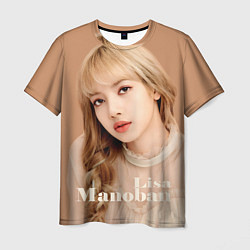 Футболка мужская Blackpink Lisa blonde, цвет: 3D-принт