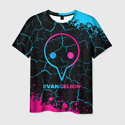 Мужская футболка Evangelion - neon gradient