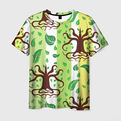 Мужская футболка Корни и деревья
