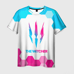 Футболка мужская The Witcher neon gradient style, цвет: 3D-принт