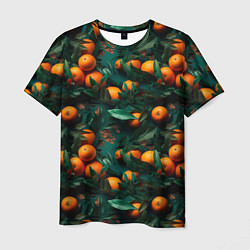 Футболка мужская Яркие апельсины, цвет: 3D-принт