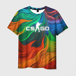 Мужская футболка Cs Go Logo Color