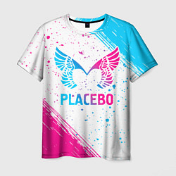 Мужская футболка Placebo neon gradient style