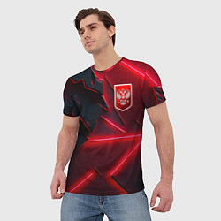 Футболка мужская Красный герб РФ, цвет: 3D-принт — фото 2