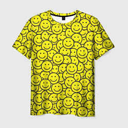Мужская футболка Счастливые смайлики