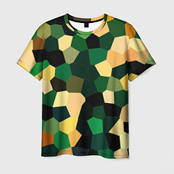 Мужская футболка Мозаика зелёный