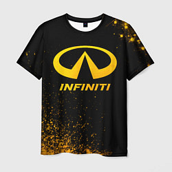 Мужская футболка Infiniti - gold gradient