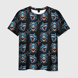 Мужская футболка Shark - pattern