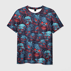 Мужская футболка Monster skulls pattern