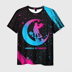 Футболка мужская Angels of Death - neon gradient, цвет: 3D-принт