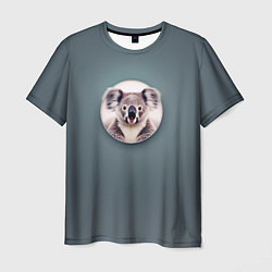 Футболка мужская Забавная коала, цвет: 3D-принт