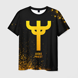 Футболка мужская Judas Priest - gold gradient, цвет: 3D-принт