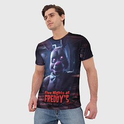 Футболка мужская Five Nights at Freddys Bonnie, цвет: 3D-принт — фото 2