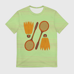 Мужская футболка Бадминтон