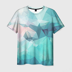 Мужская футболка Небо из геометрических кристаллов