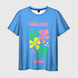 Футболка мужская Малага - Испания, цвет: 3D-принт