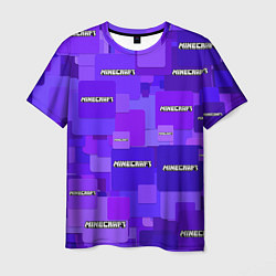 Мужская футболка Minecraft pattern logo