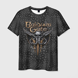 Футболка мужская Baldurs Gate 3 logo dark black, цвет: 3D-принт