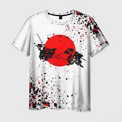 Мужская футболка Два самурая