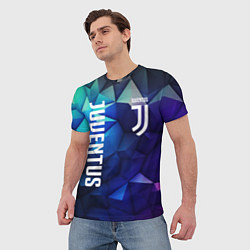 Футболка мужская Juventus logo blue, цвет: 3D-принт — фото 2