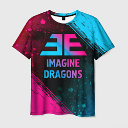 Футболка мужская Imagine Dragons - neon gradient, цвет: 3D-принт